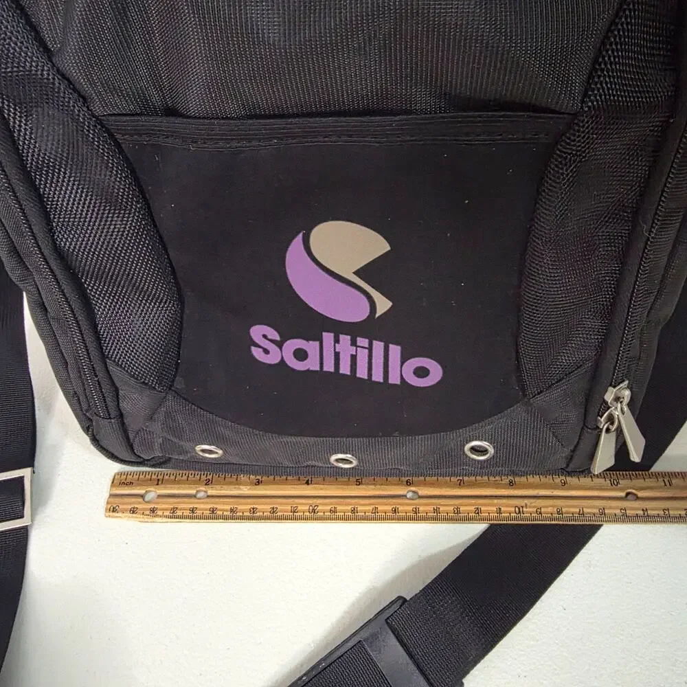 Saltillo Black Messenger Shoulder Bag Laptop Tablet Briefcase Travel Work Case